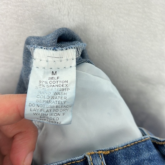 Two Tone Flare BellBottom Patchwork Frayed Hem High Rise Jeans Stretch Denim - Picture 14 of 14